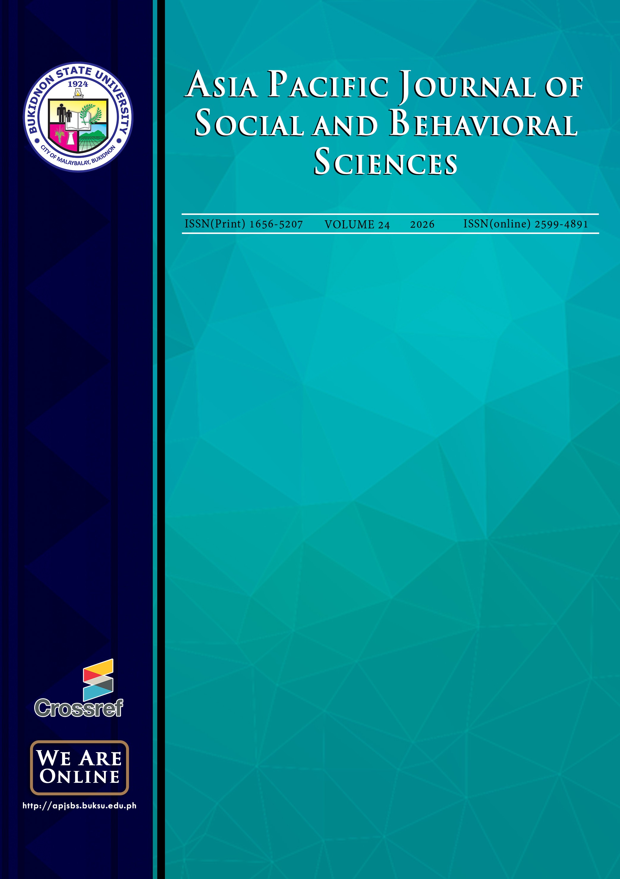 					View Vol. 24 (2026): Asia Pacific Journal of Social and Behavioral Sciences
				